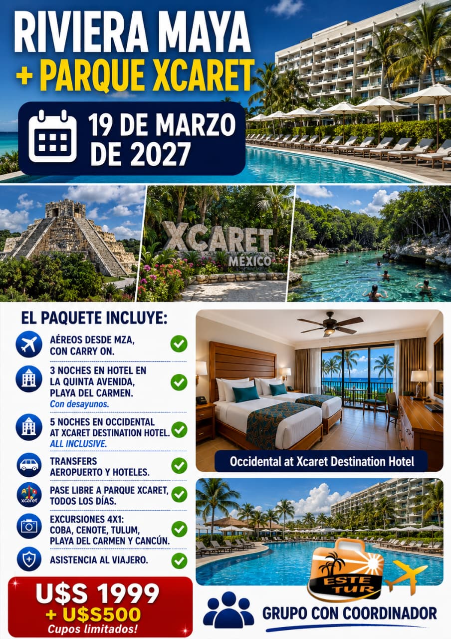 RIVIERA MAYA + PARQUE SCARET 