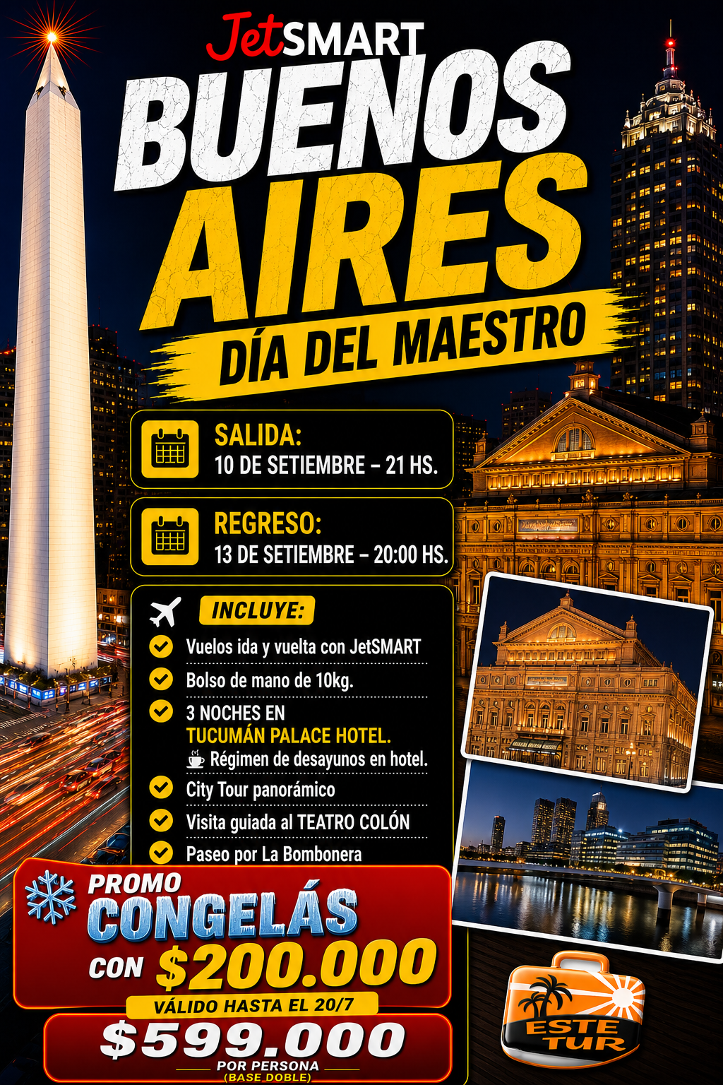 Buenos Aires – Especial Día del Maestro ✈️🏙️