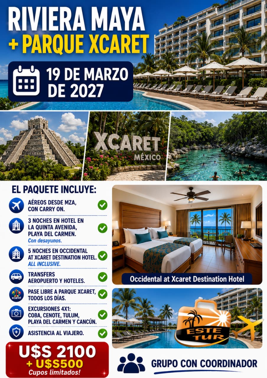 RIVIERA MAYA + PARQUE SCARET 