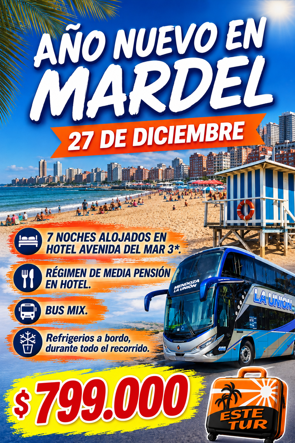 🎆 AÑO NUEVO EN MAR DEL PLATA 🌊☀️