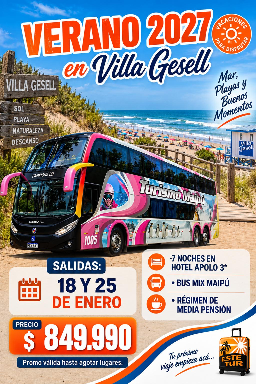 ☀️ VERANO 2027 EN VILLA GESELL 🌊