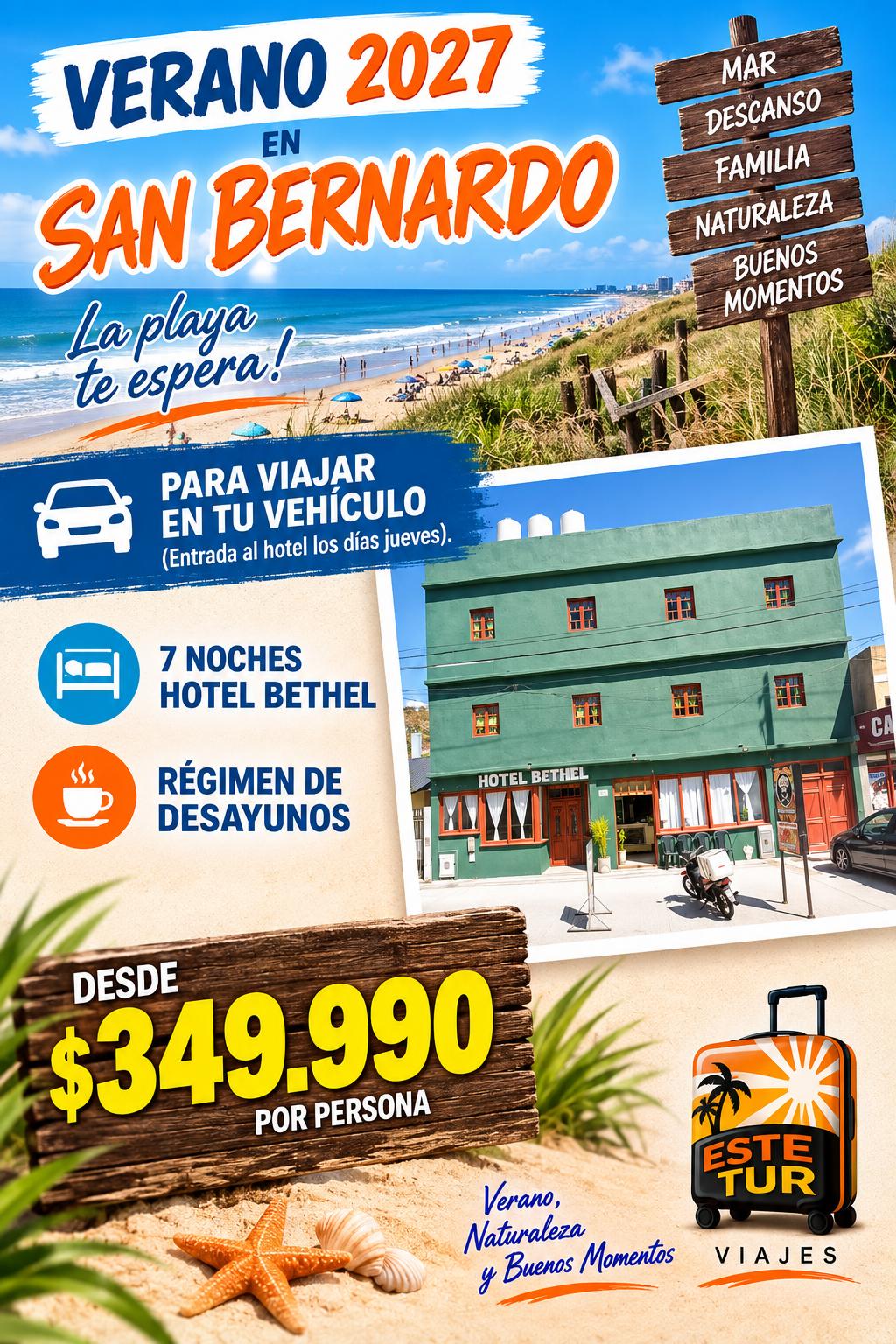 ☀️ VERANO 2027 EN SAN BERNARDO 🌊